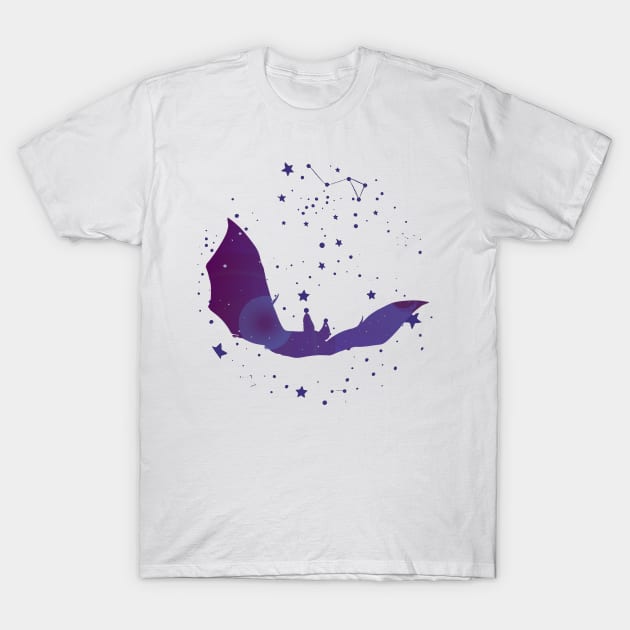 Bat Constellation T-Shirt by TheUnknown93